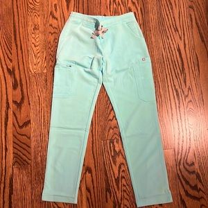 Wearfigs Yola - Petite Skinny Scrub Pants - XS - Petite / Fresh Aqua